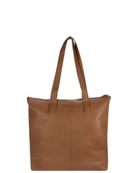 rotbraune Shopper Tasche aus Leder von Greenburry