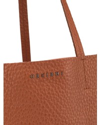 rotbraune Shopper Tasche aus Leder von Orciani