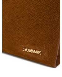 rotbraune Shopper Tasche aus Leder von Jacquemus