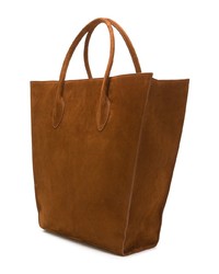 rotbraune Shopper Tasche aus Leder von Jacquemus