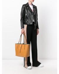 rotbraune Shopper Tasche aus Leder von Coach