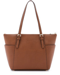 rotbraune Shopper Tasche aus Leder von MICHAEL Michael Kors