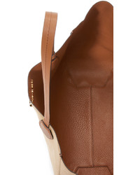 rotbraune Shopper Tasche aus Leder von MICHAEL Michael Kors