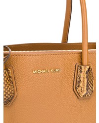 rotbraune Shopper Tasche aus Leder von MICHAEL Michael Kors