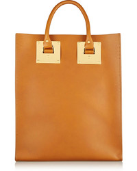 rotbraune Shopper Tasche aus Leder von Sophie Hulme