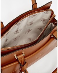 rotbraune Shopper Tasche aus Leder von Modalu