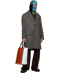 rotbraune Shopper Tasche aus Leder von Marni