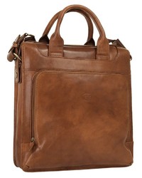 rotbraune Shopper Tasche aus Leder von Piké