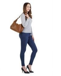 rotbraune Shopper Tasche aus Leder von SAMANTHA LOOK