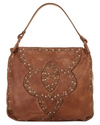 rotbraune Shopper Tasche aus Leder von SAMANTHA LOOK