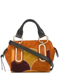 rotbraune Shopper Tasche aus Leder von See by Chloe