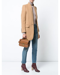 rotbraune Shopper Tasche aus Leder von MARK CROSS