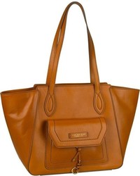 rotbraune Shopper Tasche aus Leder von The Bridge