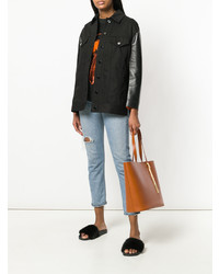 rotbraune Shopper Tasche aus Leder von Sophie Hulme