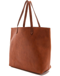 rotbraune Shopper Tasche aus Leder von Madewell