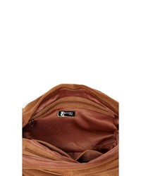 rotbraune Shopper Tasche aus Wildleder von BACCINI