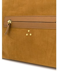 rotbraune Shopper Tasche aus Wildleder von Jerome Dreyfuss