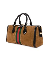 rotbraune Shopper Tasche aus Wildleder von Gucci