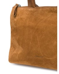 rotbraune Shopper Tasche aus Wildleder von Marsèll