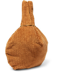 rotbraune Shopper Tasche aus Wildleder von Albus Lumen