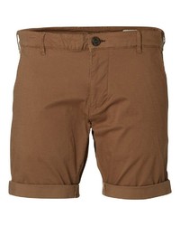 rotbraune Shorts von Selected Homme