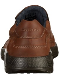 rotbraune Slip-On Sneakers aus Leder von Ecco