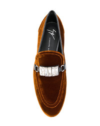 rotbraune Slipper von Giuseppe Zanotti Design