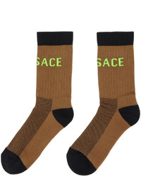 rotbraune Socken von Versace
