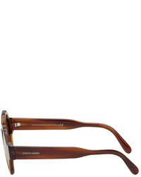 rotbraune Sonnenbrille von Giorgio Armani
