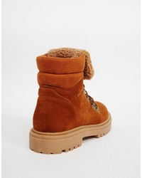 rotbraune Stiefel von Asos