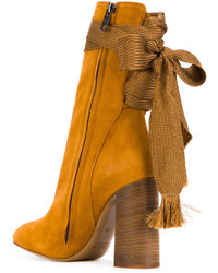 rotbraune Stiefel von Chloé