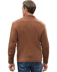 rotbraune Strickjacke von MARCO DONATI