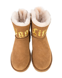 rotbraune Ugg Stiefel von Jeremy Scott