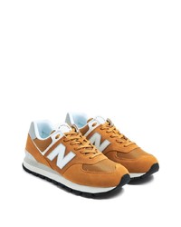 rotbraune verzierte niedrige Sneakers von New Balance