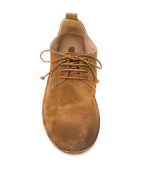 rotbraune Wildleder Derby Schuhe von Marsèll