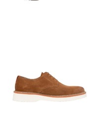 rotbraune Wildleder Derby Schuhe von Marc O'Polo