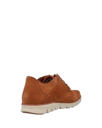 rotbraune Wildleder Derby Schuhe von Timberland