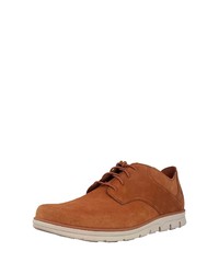 rotbraune Wildleder Derby Schuhe von Timberland