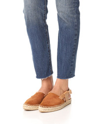 rotbraune Wildleder Espadrilles von Matt Bernson