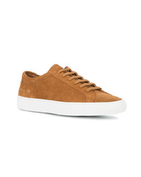 rotbraune Wildleder niedrige Sneakers von Common Projects