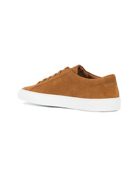 rotbraune Wildleder niedrige Sneakers von Common Projects