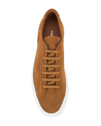 rotbraune Wildleder niedrige Sneakers von Common Projects