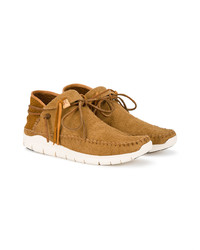 rotbraune Wildleder niedrige Sneakers von VISVIM