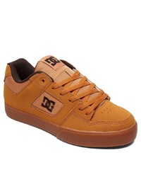 rotbraune Wildleder niedrige Sneakers von DC Shoes