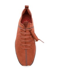 rotbraune Wildleder niedrige Sneakers von Cole Haan