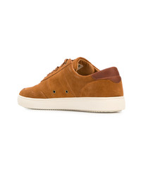 rotbraune Wildleder niedrige Sneakers von Clae