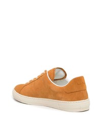 rotbraune Wildleder niedrige Sneakers von Paul Smith