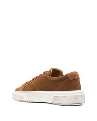 rotbraune Wildleder niedrige Sneakers von Manuel Ritz