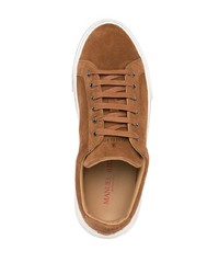 rotbraune Wildleder niedrige Sneakers von Manuel Ritz