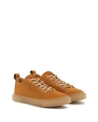 rotbraune Wildleder niedrige Sneakers von Giuseppe Zanotti